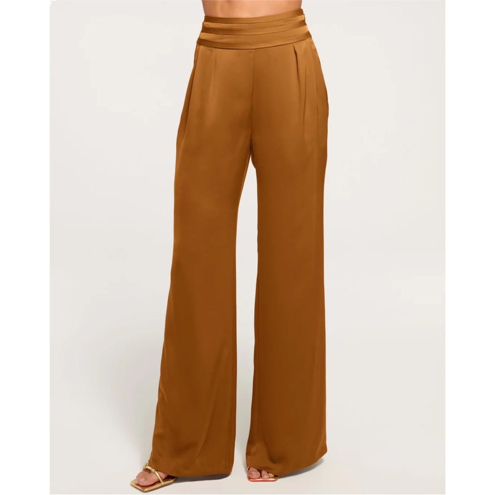 Ramy Brook Joss Wide Leg Pant in Copper